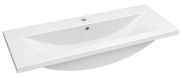 Salle de bain - lavabo Jammu 04, couleur : blanc - 18 x 101 x 39 cm (h x l x p)