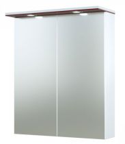 Salle de bain - Armoire de toilette Bijapur 04, couleur : rouge brillant - 73 x 61 x 14 cm (H x L x P)