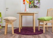 Table en bois de pin massif naturel 003 (ronde) - diamètre 90 cm