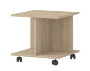 Chambre enfants - table d'appoint sur roulettes Benjamin 08, couleur : hêtre - 50 x 55 x 55 cm (h x l x p)