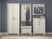 Armoire complète - Set E Falefa, 5 pièces, couleur : blanc