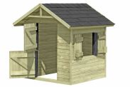 Cabane de jardin pour enfants K52 - Dimensions : 1,50 x 1,50 mètres