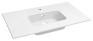 Salle de bains - lavabo Dhule 15, couleur : blanc - 10 x 81 x 46 cm (H x L x P)