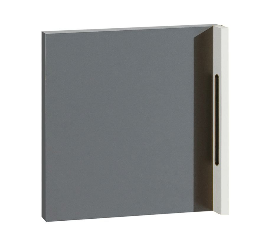 Porte Jakob, Couleur : Anthracite / Gris - 37 x 37 x 6 cm (H x L x P)