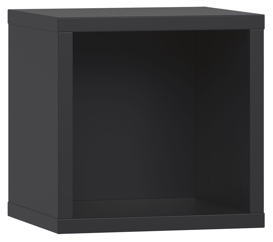 Étagère suspendue / étagère murale, couleur : noir - Dimensions : 32 x 32 x 30 cm (H x L x P)