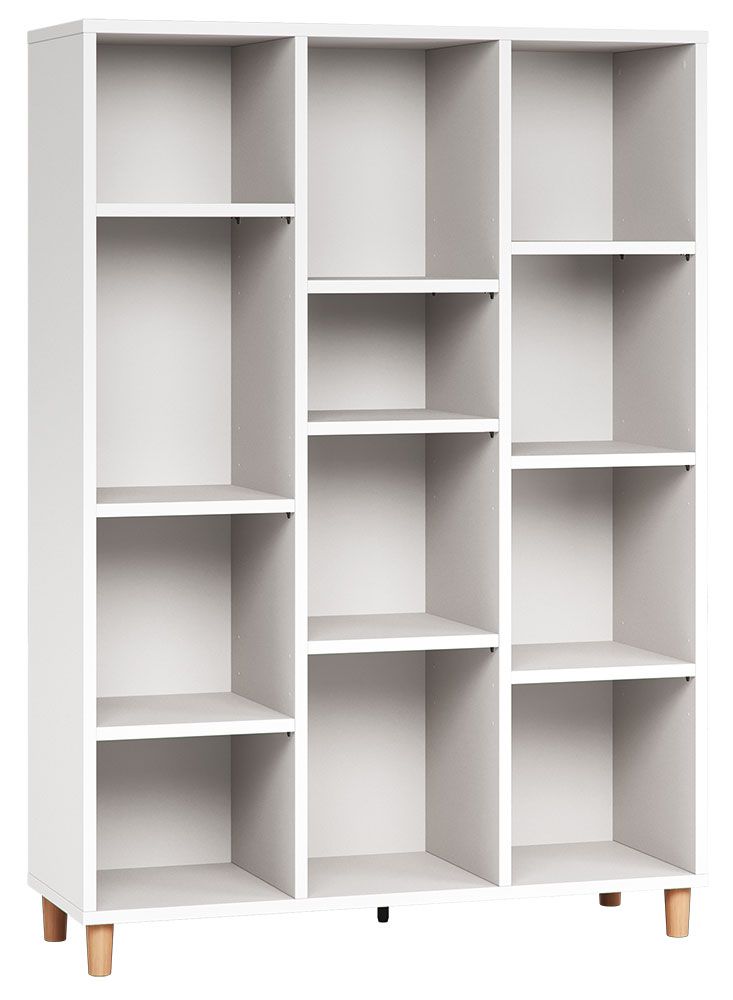 Étagère Arbolita 51, couleur : blanc - Dimensions : 158 x 112 x 38 cm (h x l x p)