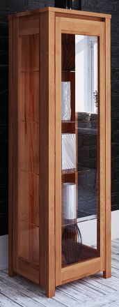 Vitrine Tasman 24 bois de hêtre massif huilé - Dimensions : 180 x 55 x 45 cm (H x L x P)