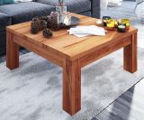 Table basse Wooden Nature Premium Kapiti 26 en hêtre massif huilé - Dimensions : 70 x 70 x 43 cm (L x P x H)