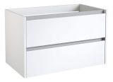 Meuble lavabo Kolkata 58, couleur : blanc brillant - 50 x 80 x 46 cm (h x l x p)