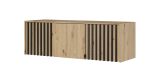 Rehausse pour armoire Leeds 13 & 14, Couleur : Chêne Artisan - Dimensions : 50 x 155 x 51 cm (H x L x P)