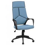 Siège de bureau avec assise respirante Apolo 80, Couleur : Bleu / Noir, éléments de commande disposés de manière ergonomique