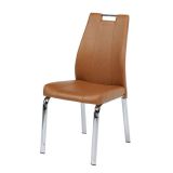 Chaise Maridi 107, Couleur : Marron - Dimensions : 97 x 58 x 45 cm (H x L x P)