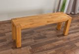 Banc Wooden Nature 133 en bois de coeur de hêtre massif - 120 x 33 cm (l x l)