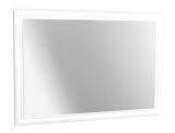 Miroir Sentis 16, couleur : blanc pin - 84 x 126 x 6 cm (h x l x p)