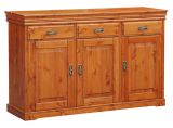 Commode Jabron 01, pin massif, couleur : pin - 88 x 140 x 43 cm (H x L x P)