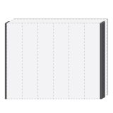 Cadre latéral pour armoire / penderie à portes battantes Afega et modules complémentaires, jeu de 2, couleur : blanc brillant - hauteur : 226 cm