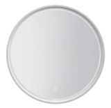 Miroir Dhule 13, couleur : blanc - 80 x 80 cm (h x l)