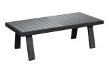 Table basse Lisbonne en aluminium - Couleur : Anthracite, Dimensions : 1210 x 600 x 390 mm