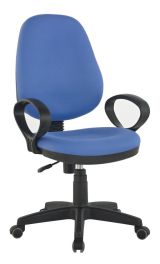 Fauteuil pivotant Tamest 22, couleur : bleu - Dimensions : 98 - 108 x 57 x 57 cm (H x L x P)