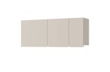 Armoire suspendue Fricourt 12, Beige, 37 x 120 x 25 cm, avec 3 compartiments spacieux, chants ABS, robuste et stable, longue durée de vie, montage simple