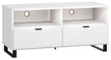 Chiflero 35 TV base unit, couleur : blanc - Dimensions : 56 x 120 x 47 cm (H x L x P)