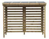 Abri pour bois de cheminée 07 - Dimensions : 242 x 125 x 213 cm (l x L x h)