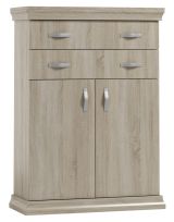 Commode Wewak 06, couleur : chêne Sonoma - Dimensions : 137 x 100 x 42 cm (H x L x P)