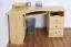 Bureau en bois de pin massif, naturel Junco 186 - Dimensions : 75 x 138 x 83 cm (H x L x P)