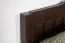 Lit double moderne et stable en chêne massif Pirol 90, couleur noyer, dimensions du matelas 180 x 200 cm, durable et stable, finition de haute qualité