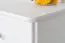 Commode blanche en pin massif Junco 163, design moderne, 100 x 140 x 42 cm, particulièrement durable et stable, avec 6 tiroirs et 4 compartiments