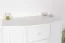 Commode moderne blanche en pin massif Junco 168, durable, 100 x 100 x 47 cm, très spacieuse, 4 tiroirs et 6 compartiments, finition de haute qualité