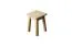 Tabouret en bois de pin massif, naturel 005 - Dimensions 45 x 35 x 35 cm (h x l x p)