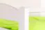 90 x 200 cm Lit superposé avec espace de rangement / 2 tiroirs pour adolescents Bois massif: Hêtre | Laqué Blanc | convertible en 2 lits simples | Qualité premium | Incl. Sommier à lattes déroulable Abbildung