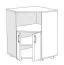 Commode Potes 14, Couleur : Blanc - 95 x 72 x 37 cm (h x l x p)