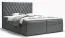 Lit boxspring au design exceptionnel Pirin 68, Couleur : Gris - Surface de couchage : 160 x 200 cm (l x L)