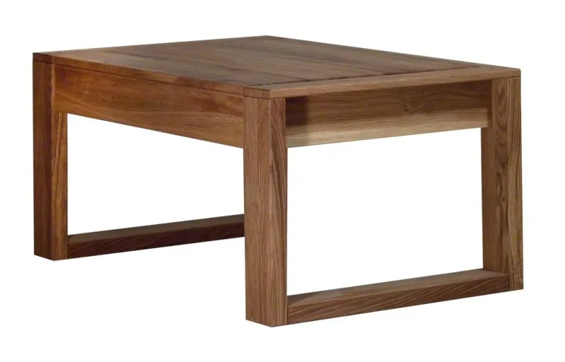 Table basse Wooden Nature 13 Chêne sauvage massif laqué - 100 x 65 x 46-65 cm (L x P x H)