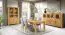 Table de salle à manger en chêne massif partiel Floresta 24, naturel, huilé / ciré, 180 x 100 cm, surface brossée, robuste et durable, pour la salle à manger