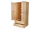 Penderie en bois Armoire Armoire de chambre à coucher, Couleur: Naturel 190x90x60 cm
