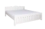 Lit double blanc moderne en chêne massif Pirol 90, Surface de couchage 180 x 200 cm, stable et robuste, haute qualité, finition professionnelle